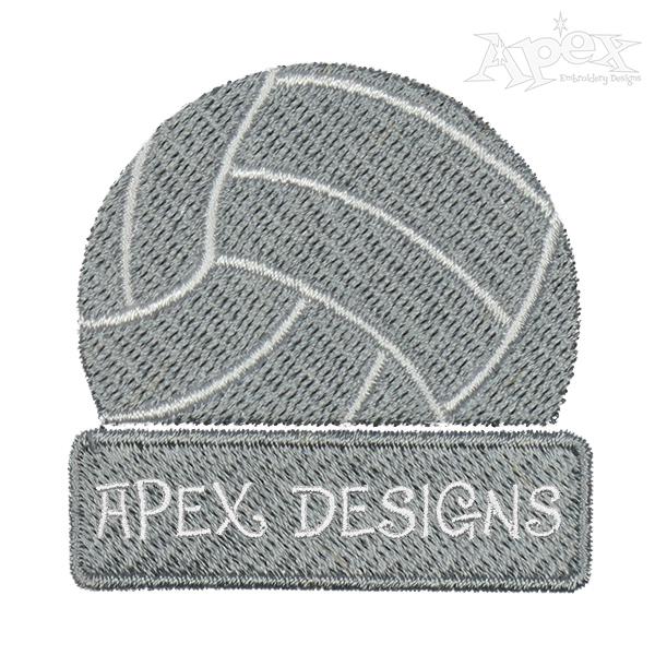 Ball Sports Embroidery Design and Frame Apex Monogram Designs & Fonts